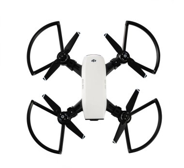 Beyaz izole ile DJI indeks işlem kıvılcım dron quadcopter