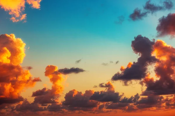 Sunrise dramatic sky clouds — Stock Photo, Image