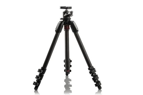 Tripod For Camera Stand With Hydraulic Head Ball isolated on white background — Stock Photo, Image
