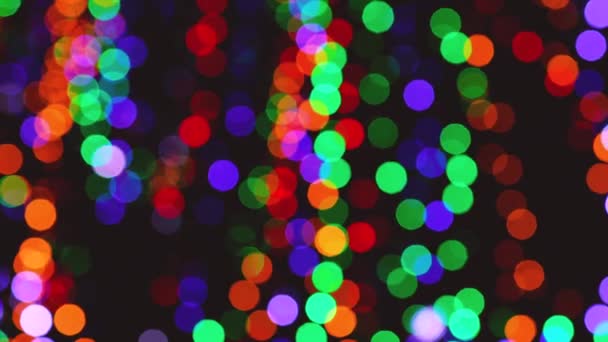 Brilhando Luzes Natal Como Fundo Bokeh — Vídeo de Stock