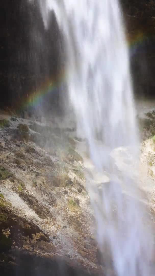 Cascata Laghi Foresta Autunnale Parco Nazionale Plitvice Croazia — Video Stock