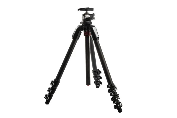 Tripod For Camera Stand With Hydraulic Head Ball isolated on white — Stock Photo, Image