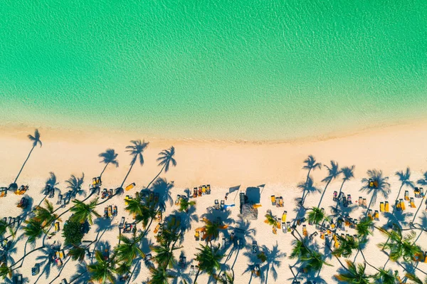 Letecký pohled na tropickou pláž. — Stock fotografie