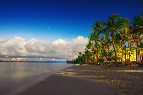 Punta Cana Playa Tropical Amanecer República Dominicana — Foto de Stock