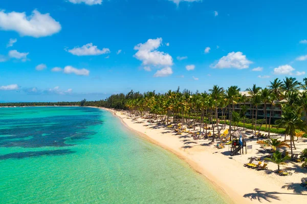 Flygfoto Över Caribbean Resort Bávaro Dominikanska Republiken — Stockfoto