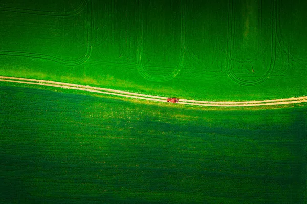 Vista Aérea Sobre Campo Agrícola —  Fotos de Stock