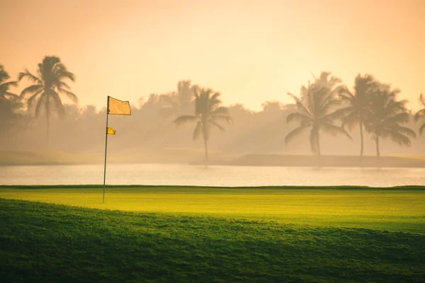 Golfové Hřiště Tropickém Ostrově — Stock fotografie