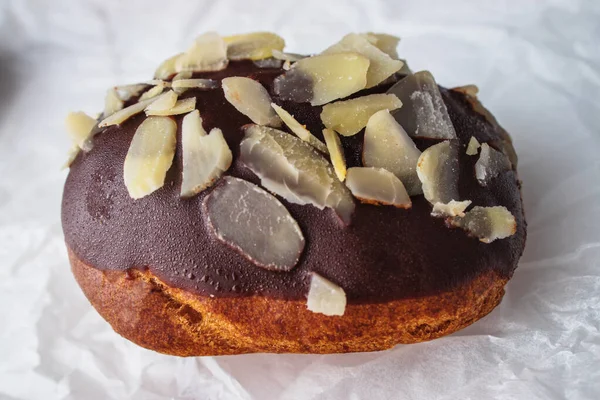 Pastel Tradicional Francesa Con Chocolate Casero — Foto de Stock