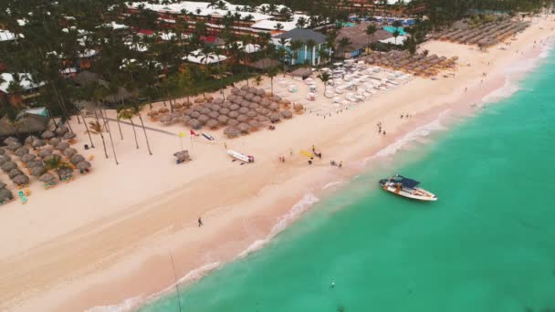 Viajes Vacaciones Punta Cana República Dominicana Vista Aérea Del Paisaje — Vídeo de stock