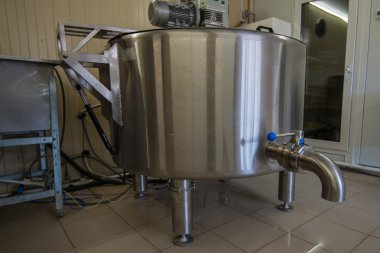 Peynir üretimi süt çiftliğinde