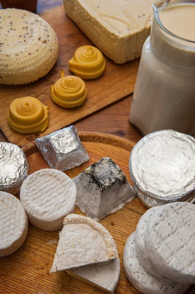 Conjunto de queijo diferente — Fotografia de Stock