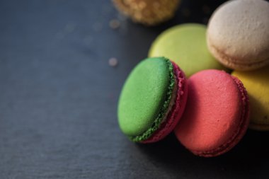 Fransız renkli macarons