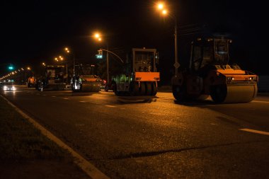 repairing the road