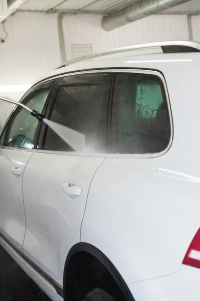 Washing car closeup — Stock Photo, Image