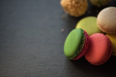 Fransız renkli macarons
