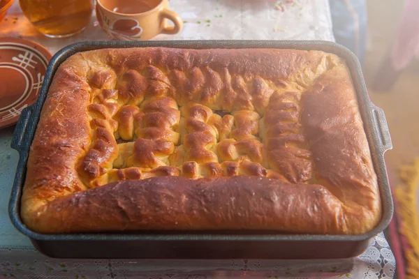 Pane fatto in casa russo — Foto Stock