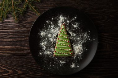 Yeni yıl ev yapımı zencefilli ekmek.