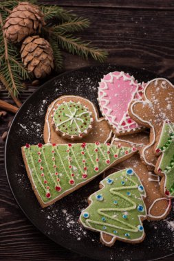 Yeni yıl ev yapımı zencefilli ekmek.