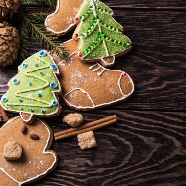 Yeni yıl ev yapımı zencefilli ekmek.