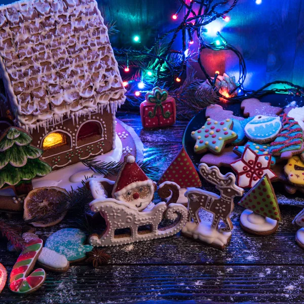 Perníčky na nové roky a Vánoce — Stock fotografie