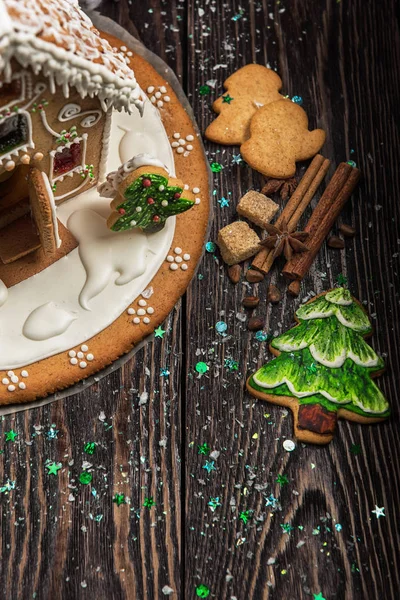 Gingerbreads for new years and Christmas Christmas — 图库照片