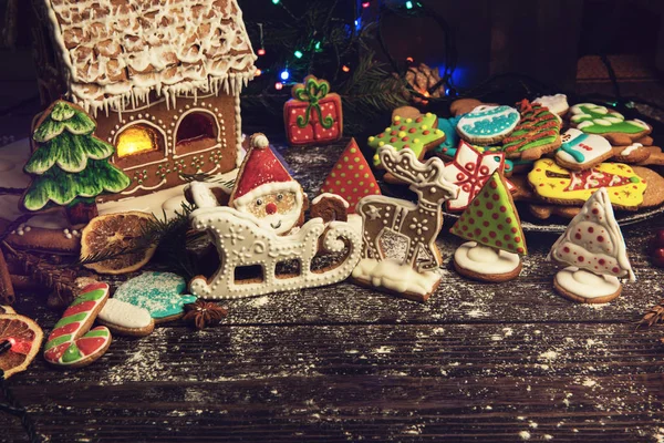 Lebkuchen für Neujahr und Weihnachten — Stockfoto