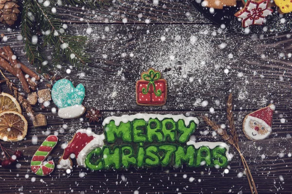 Panes de jengibre para los nuevos años y Navidad — Foto de Stock