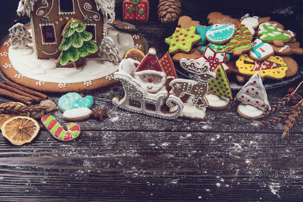 Lebkuchen für Neujahr und Weihnachten — Stockfoto