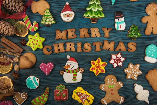 Gingerbreads untuk tahun-tahun baru dan Natal — Stok Foto