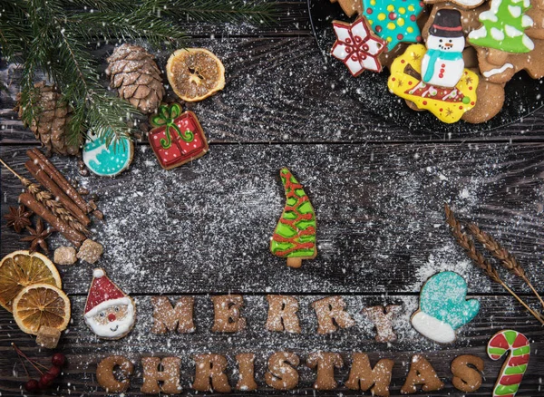 Panes de jengibre para los nuevos años y Navidad —  Fotos de Stock