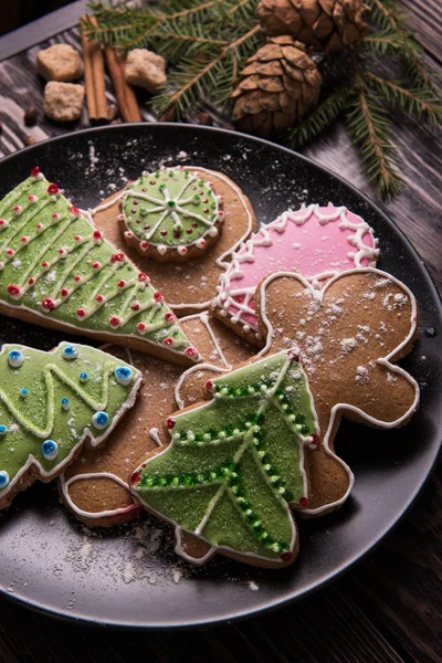 Diversi biscotti allo zenzero — Foto Stock