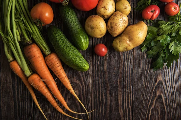 Świeżo uprawiane warzywa surowe — Zdjęcie stockowe
