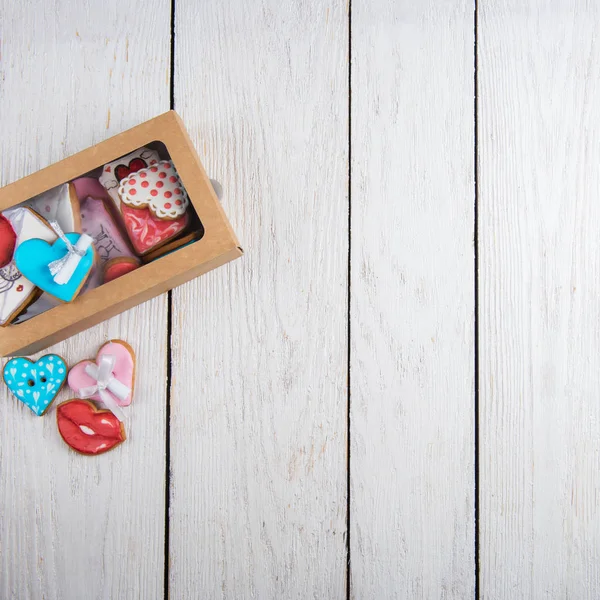 Lebkuchen zum Valentinstag — Stockfoto