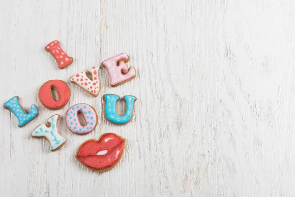 Gingerbreads voor Valentines Day — Stockfoto