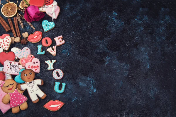 Pane di zenzero per San Valentino — Foto Stock