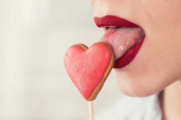 Labios y corazones —  Fotos de Stock