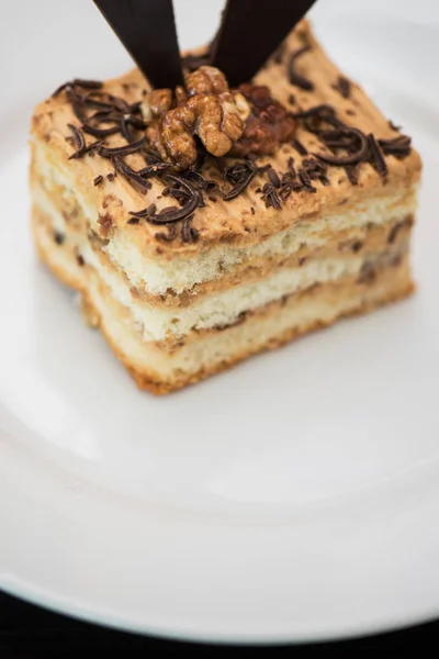 Chocolade dessert taart — Stockfoto