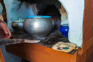 bir Rus yemek pişirme fırın