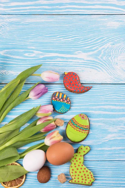 Bolachas de tulipas e gengibre — Fotografia de Stock