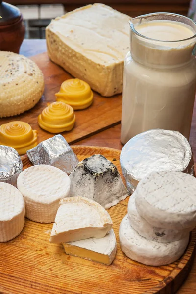 Conjunto de queijo diferente — Fotografia de Stock