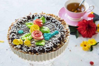 Lezzetli kek kompozisyon