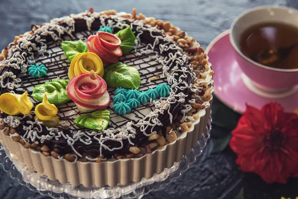 Sabrosa composición de pastel —  Fotos de Stock