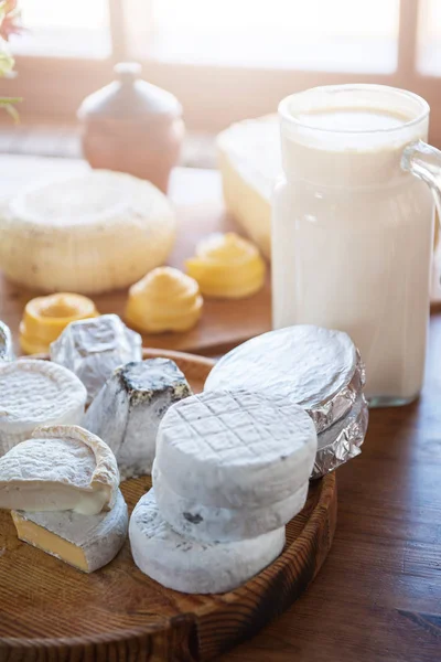 Conjunto de queijo diferente — Fotografia de Stock