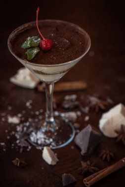 farklı tür bir çikolata gelen tatlı