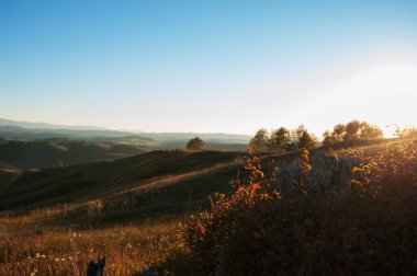 Dağlarda günbatımı güzellik