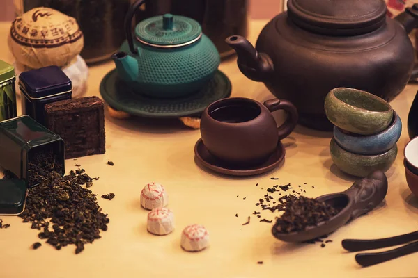 Set de té diferente — Foto de Stock