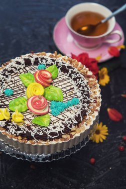 Lezzetli kek kompozisyon