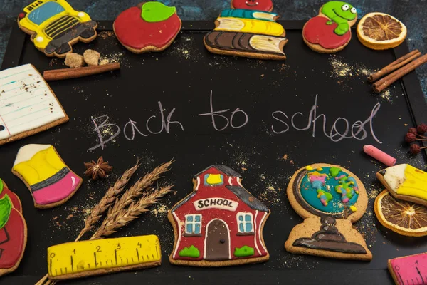 Πίσω στο σχολείο gingerbreads — Φωτογραφία Αρχείου
