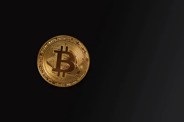 골든 bitcoin 동전 — 스톡 사진