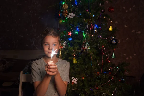 Familjen nyår — Stockfoto